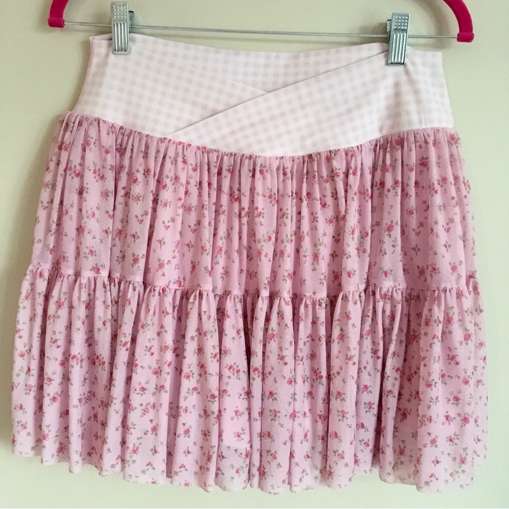 BLOGILATES Ballerina Skort - pink Floral medium nwt - Picture 2 of 8